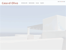 Tablet Screenshot of casa-el-olivo.com